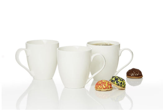 Flirt by R&B Jumbo-Kaffeebecher GUSTO – 600 ml, Ø 10,0 cm, H 11,0 cm, Porzellan, Weiss, spülmaschinenfest