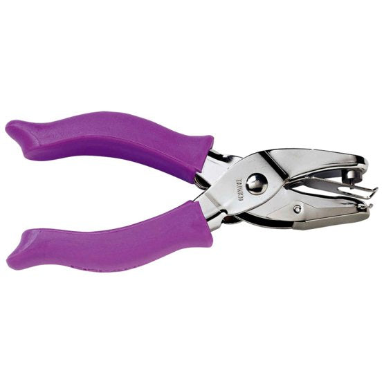 Fiskars 1003817/2351 – Motivstanzer Kreis, Ø 3,2 mm, Violett, Silber