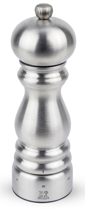 Peugeot Pfeffermühle Chef U-SELECT – einstellbares Mahlwerk – Edelstahl – Silber – 18 cm