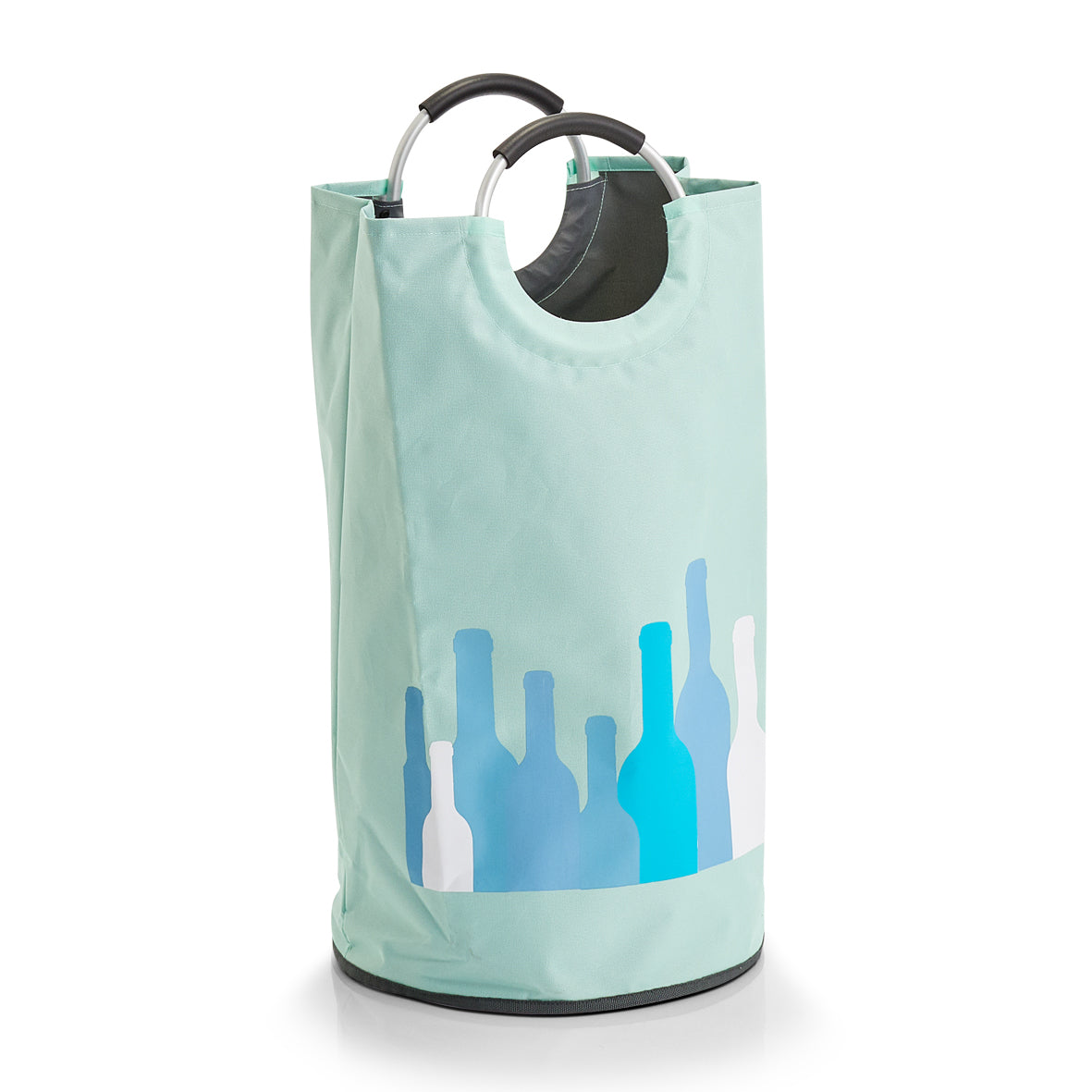 Zeller Present Sammelsack (PET) für PET-Getränkeflaschen – 70 l, Polyester, Grün, Ø 360 × 720 mm, 1 Stk