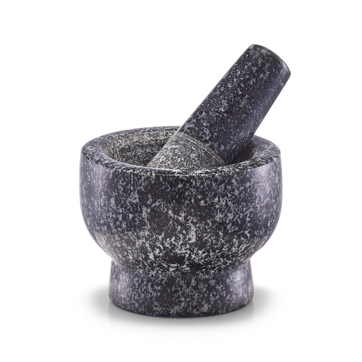 Zeller Present Mörser mit Stössel Ø 9 × 6,5 cm, Granit, Anthrazit