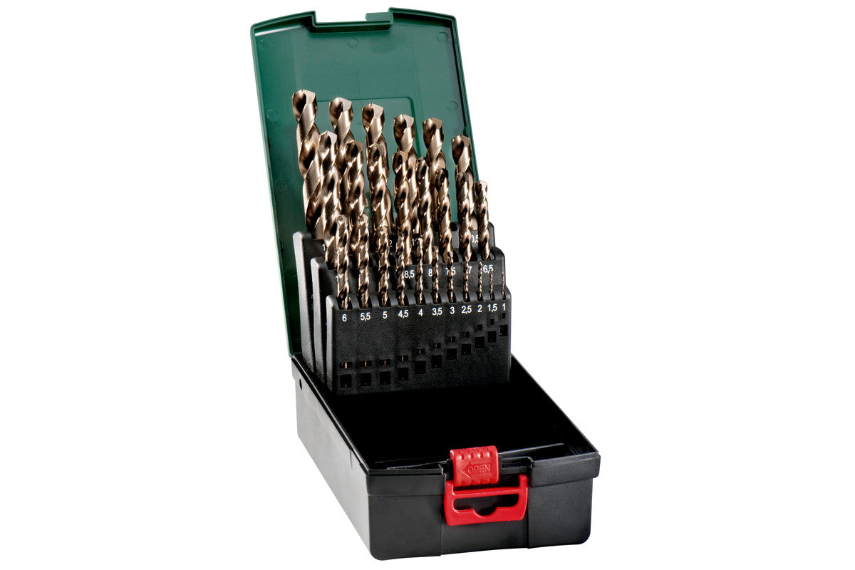 Metabo Bohrer-Set – Kunststoffkassette, HSS-Co