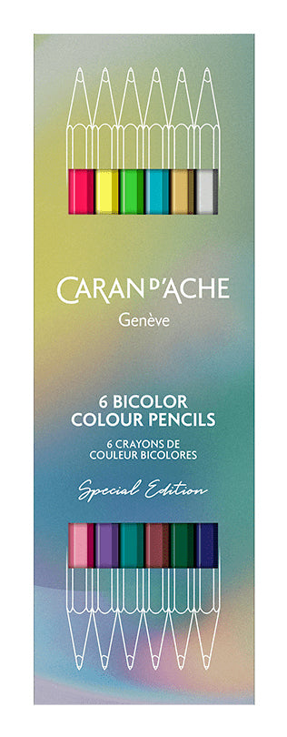 Caran d-Ache Caran d'Ache Aquarellfarbstifte Claim your Style Limited Edition – 12 Farben, im Kartonetui, Ø 2,8 mm, FSC