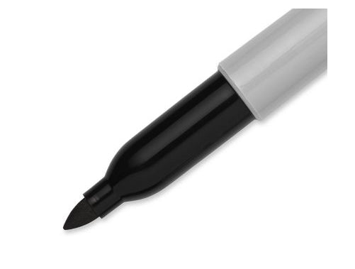 Sharpie Permanentmarker – Feine Spitze 1 mm – Schwarz – 24er-Pack