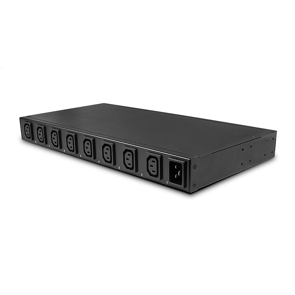 Lindy IPower Switch Pro 8 – Steckdosenleiste, 8× IEC C14, mit Schalter, mit Anzeigelicht, Stahl