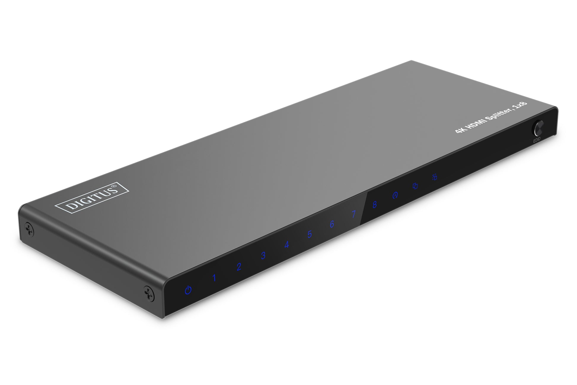 Digitus HDMI-Splitter – 4K UHD, 60 Hz, HDMI 2.0, 1×8 – Schwarz