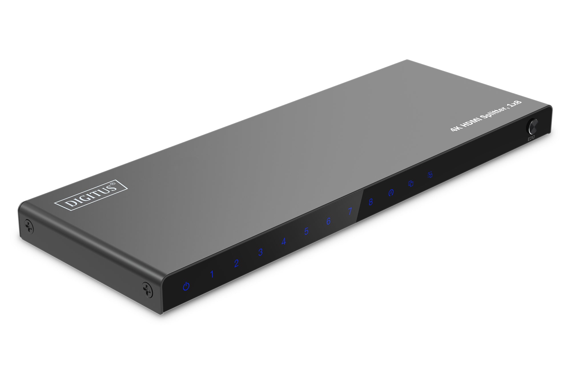 Digitus HDMI-Splitter – 4K UHD, 60 Hz, HDMI 2.0, 1×8 – Schwarz