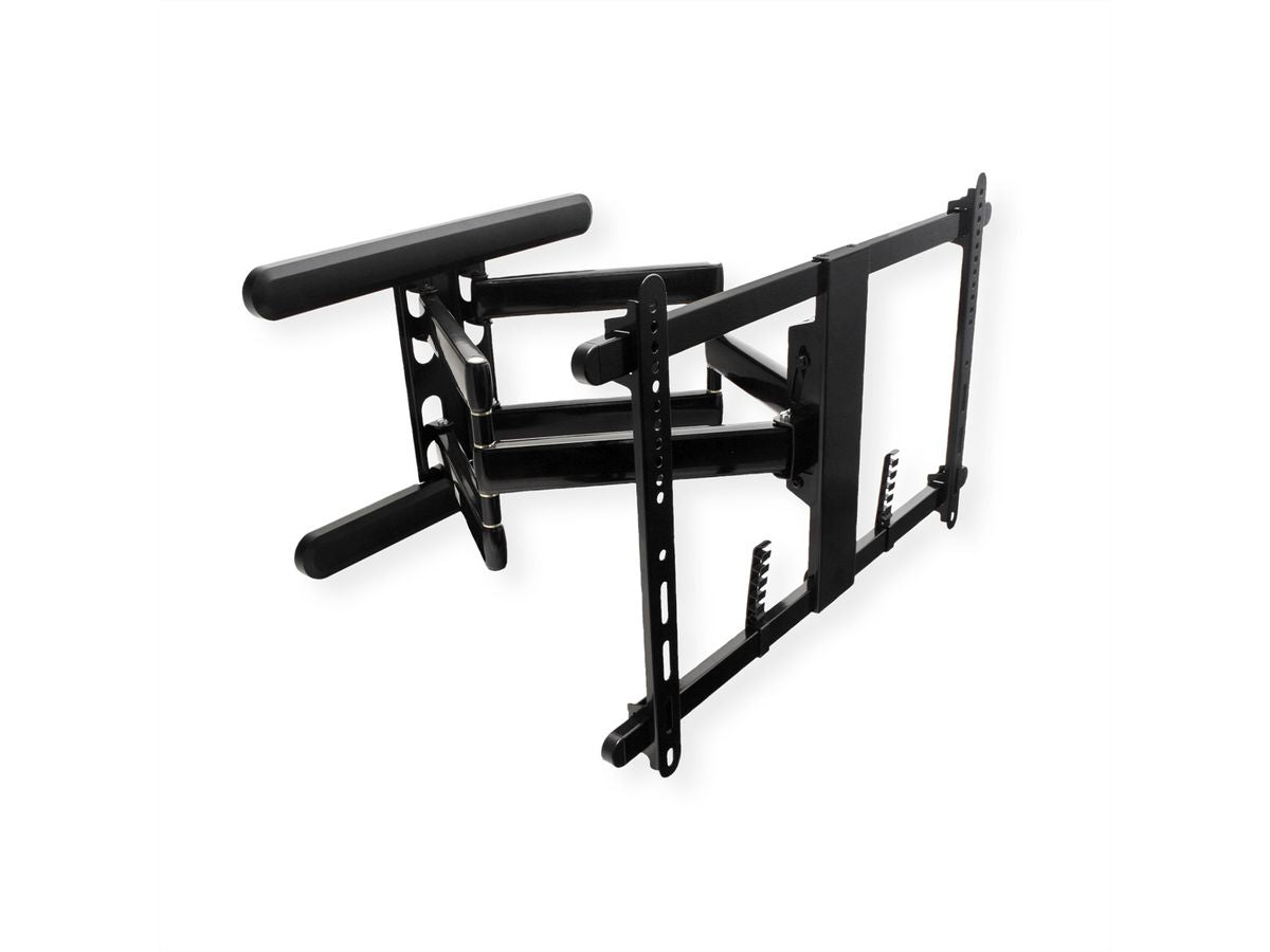 ROLINE Wandhalterung – Vollbeweglich – 37–80" – VESA 200×200–600×400 – bis 70 kg, Höhenverstellbar – Schwarz
