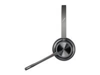 Poly Voyager 4320 Office-Headset – Over-Ear, Kabel + BT, MS Teams zertifiziert, mit USB-A-Dongle, Schwarz