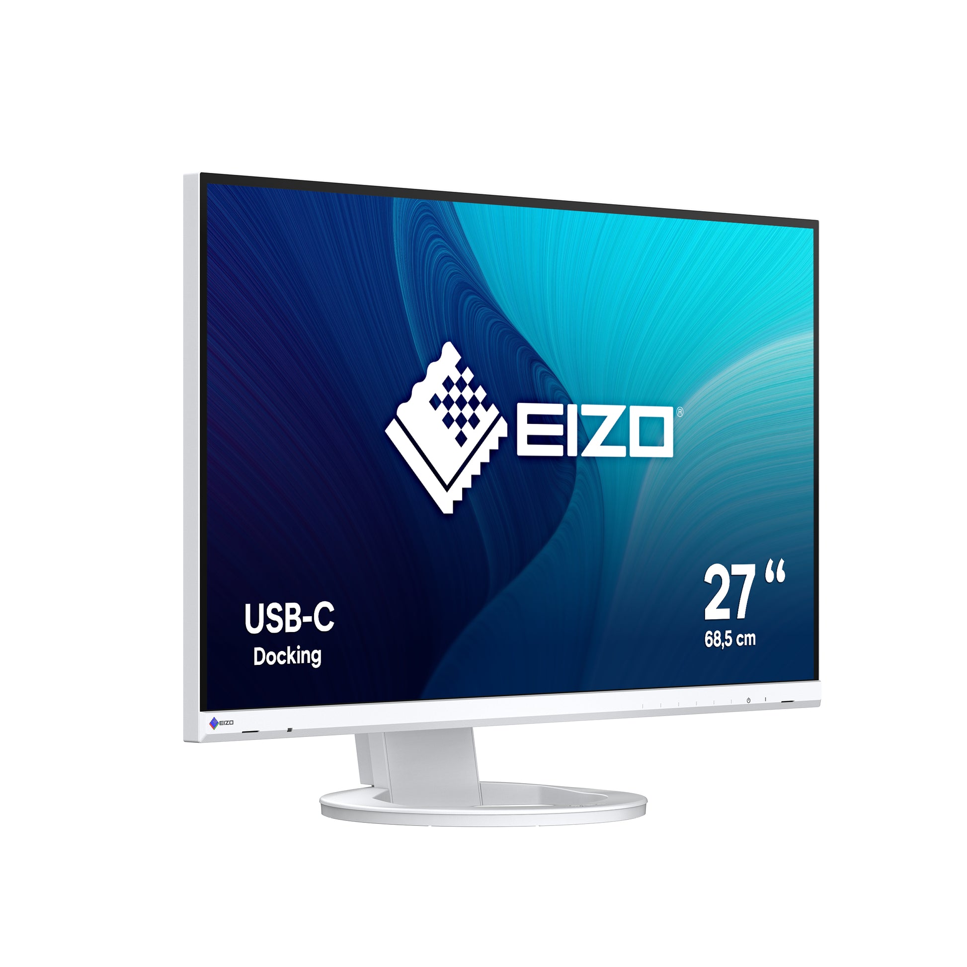 EIZO FlexScan EV2720S – Monitor, 27", IPS, 350 cd/m², USB-C, Lautsprecher, VESA 100 × 100, Weiss