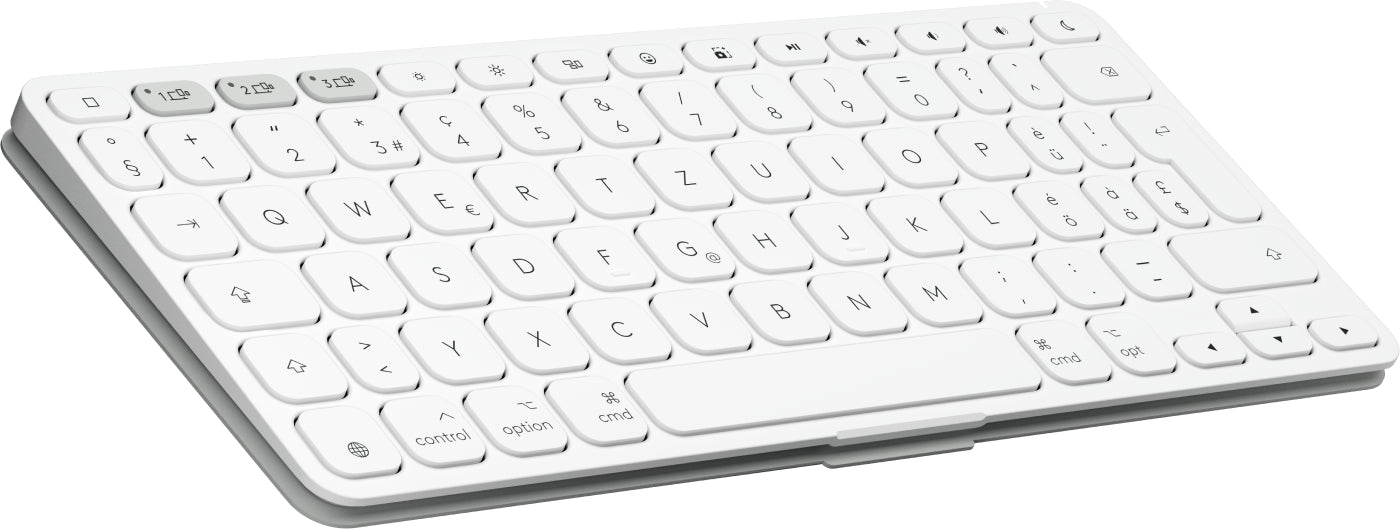 Logitech Keys-To-Go 2 – Tastatur, kabellos (Bluetooth), DE-Layout (DE) – für Windows, macOS & iPadOS u. a.