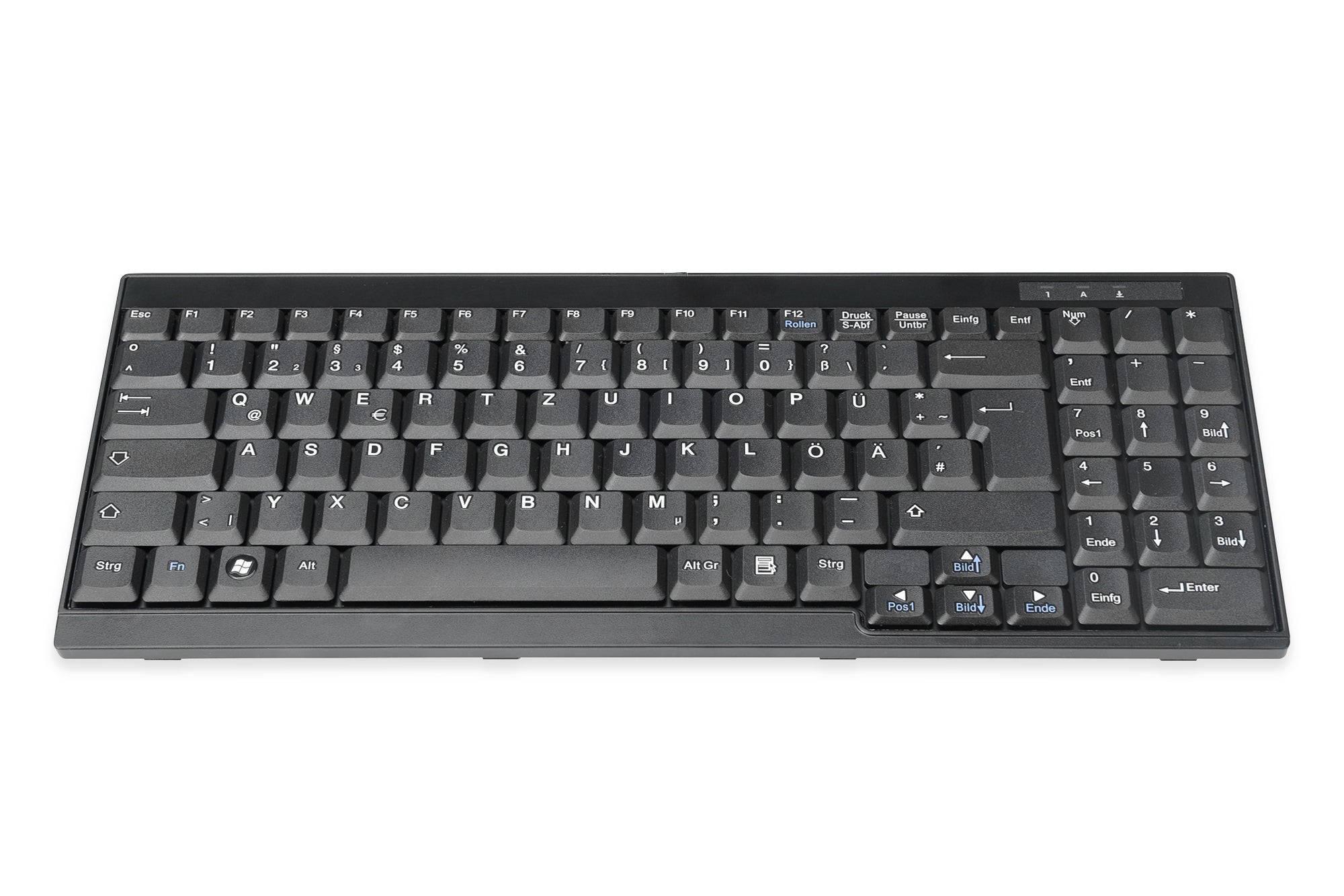 Digitus Tastatur, kabelgebunden (USB-A), US-Layout (EN), Fullsize (mit Ziffernblock), mechanisch, schwarz