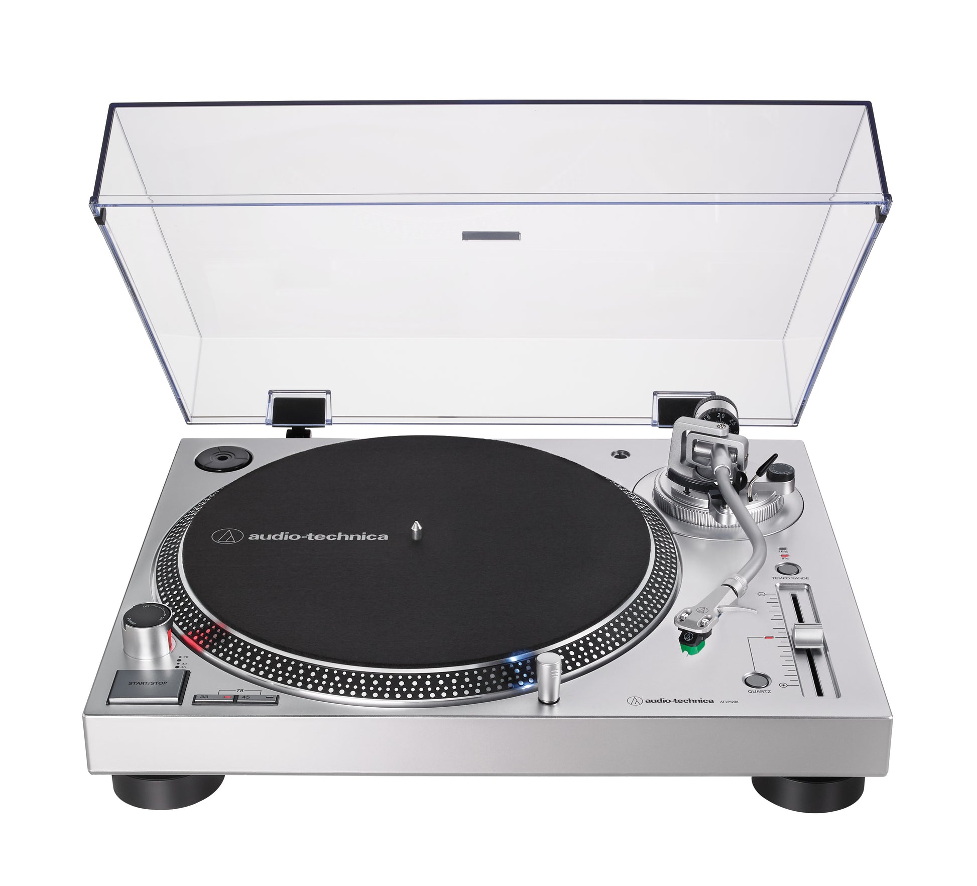 Audio-Technica AT-LP120XUSB – Plattenspieler – Stationär – Direktantrieb, Phono-Vorverstärker, USB – Silber