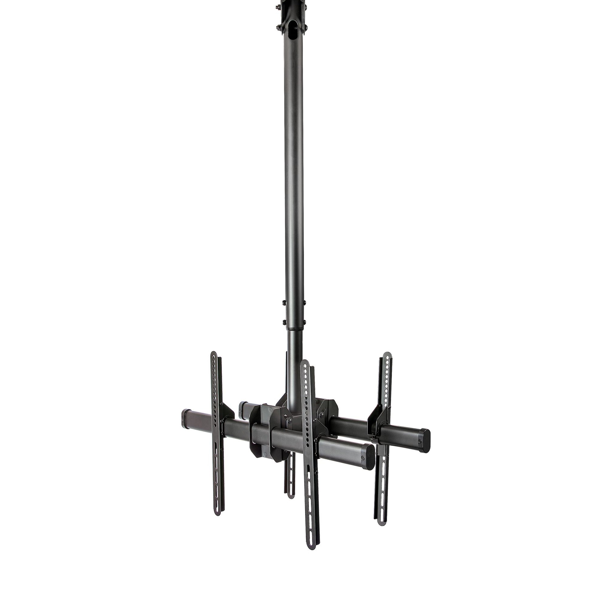 StarTech.com Deckenhalterung – Rücken an Rücken – 32–75" – VESA 200×200–600×400 – bis 90 kg, Teleskopmast