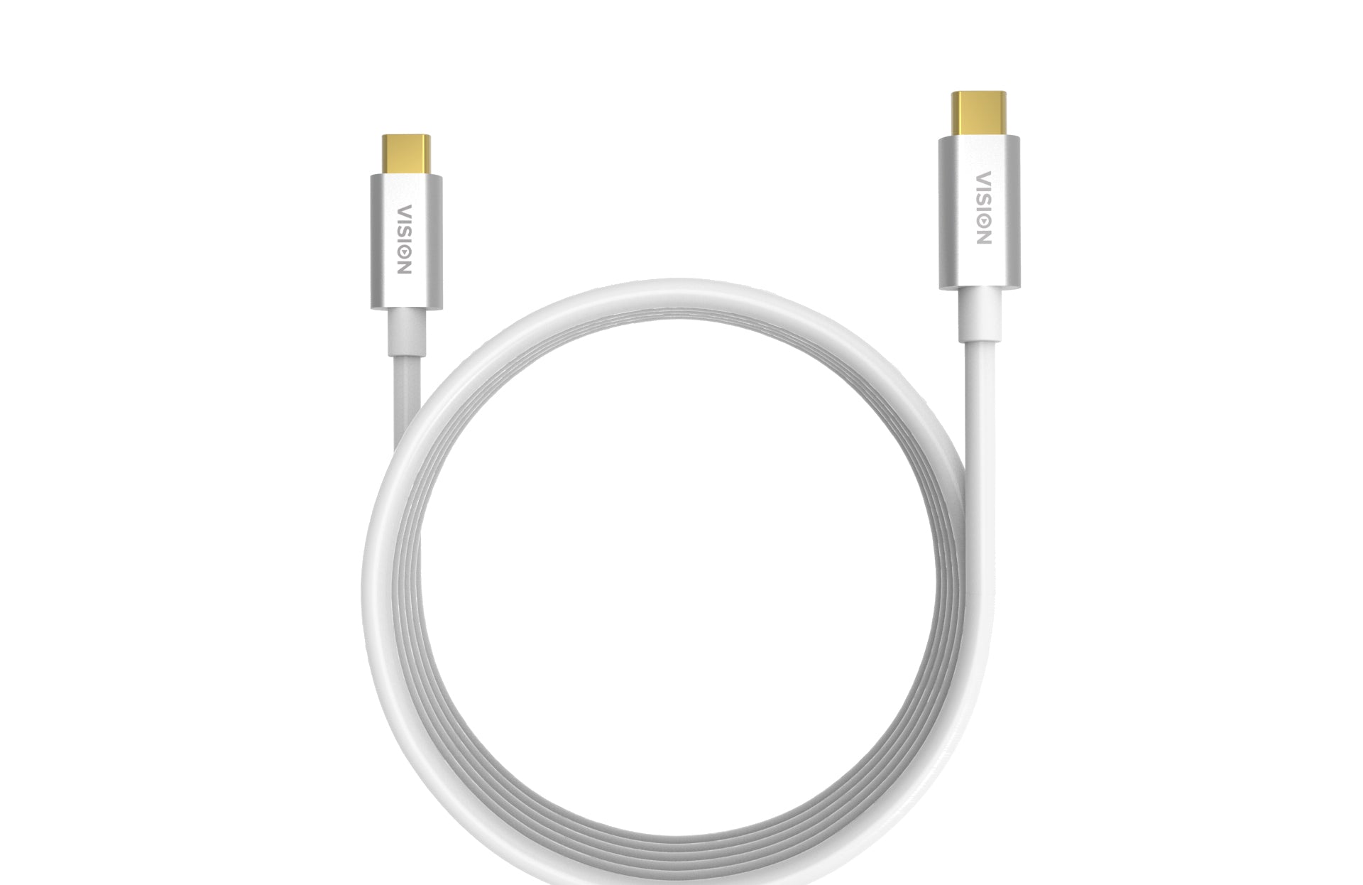 Vision USB-C auf USB-C Kabel – USB 3.2 Gen 2 (10 Gbit/s) – 4 m – Weiss