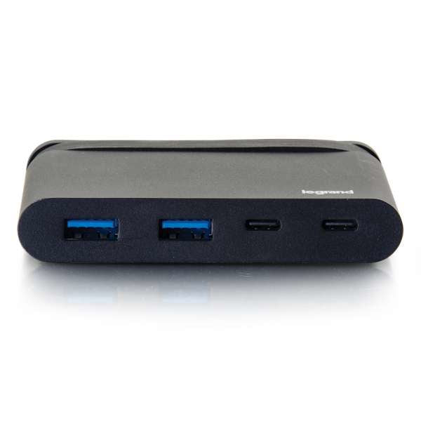 C2G 26914 USB-Hub – Thunderbolt 3, 2× USB-A, 2× USB-C, 100 W PD