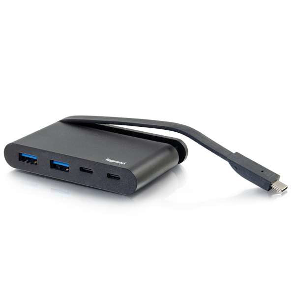 C2G 26914 USB-Hub – Thunderbolt 3, 2× USB-A, 2× USB-C, 100 W PD