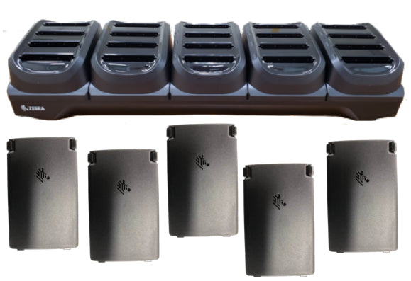 Zebra KIT-TC2X-BATCHG-02 Multi-Bay Ladegerät 20× – für TC21/TC26 – schwarz