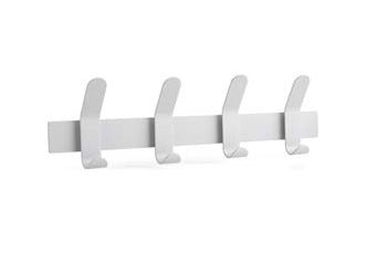 Zone Denmark Wandgarderobe 1 Haken – Edelstahl – Hellgrau – 50 × 110 × 400 mm