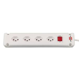 Brennenstuhl Bremounta – Steckdosenleiste, 4× T13, mit Schalter, 3 m, Stecker T12