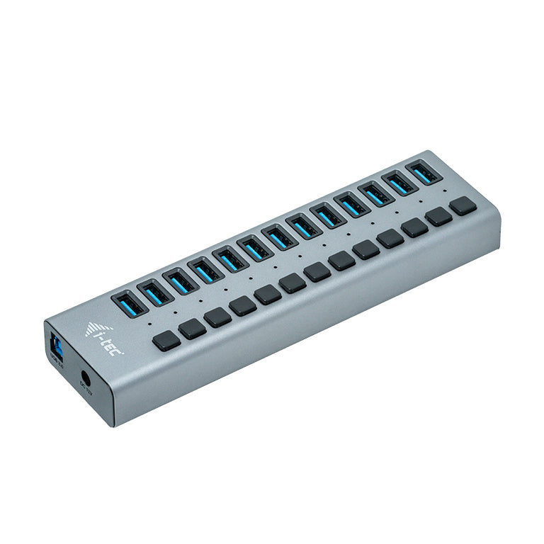 i-tec Ladegerät – 60 W, 13× USB-A, mit externem Netzteil – für Tablets, Notebooks, Ultrabooks