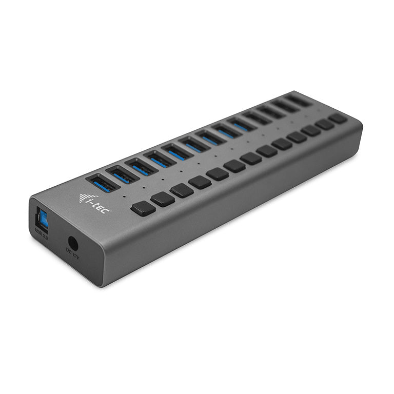i-tec Ladegerät – 60 W, 13× USB-A, mit externem Netzteil – für Tablets, Notebooks, Ultrabooks