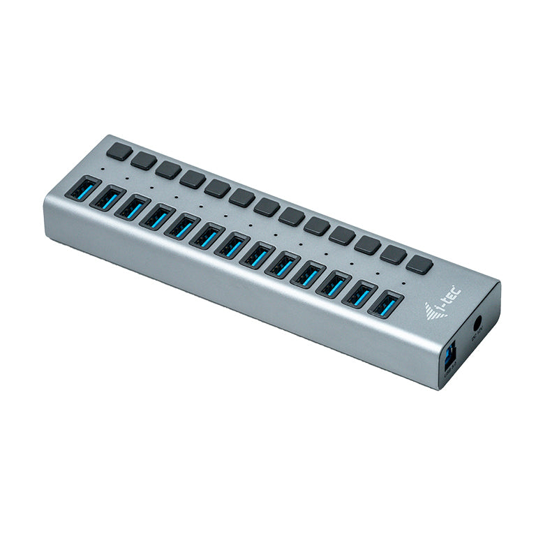 i-tec Ladegerät – 60 W, 13× USB-A, mit externem Netzteil – für Tablets, Notebooks, Ultrabooks