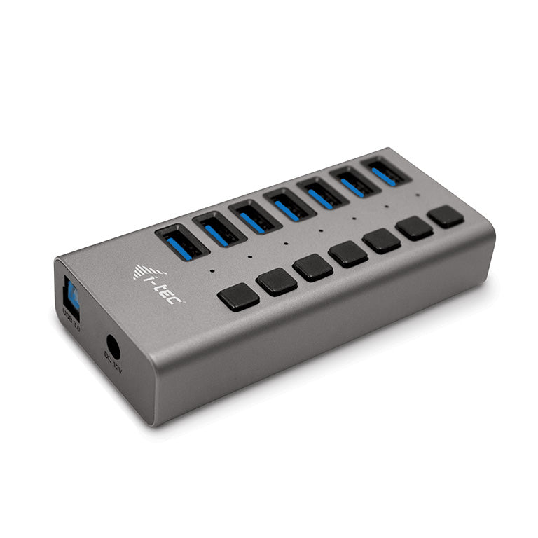 i-tec Ladegerät – 36 W, 7× USB-A, mit externem Netzteil – für Tablets, Notebooks, Ultrabooks und mehr