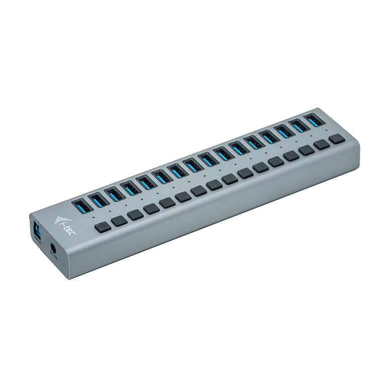 i-tec Ladegerät – 90 W, 16× USB-A, USB 3.0 – für Notebooks, PCs, Tablets