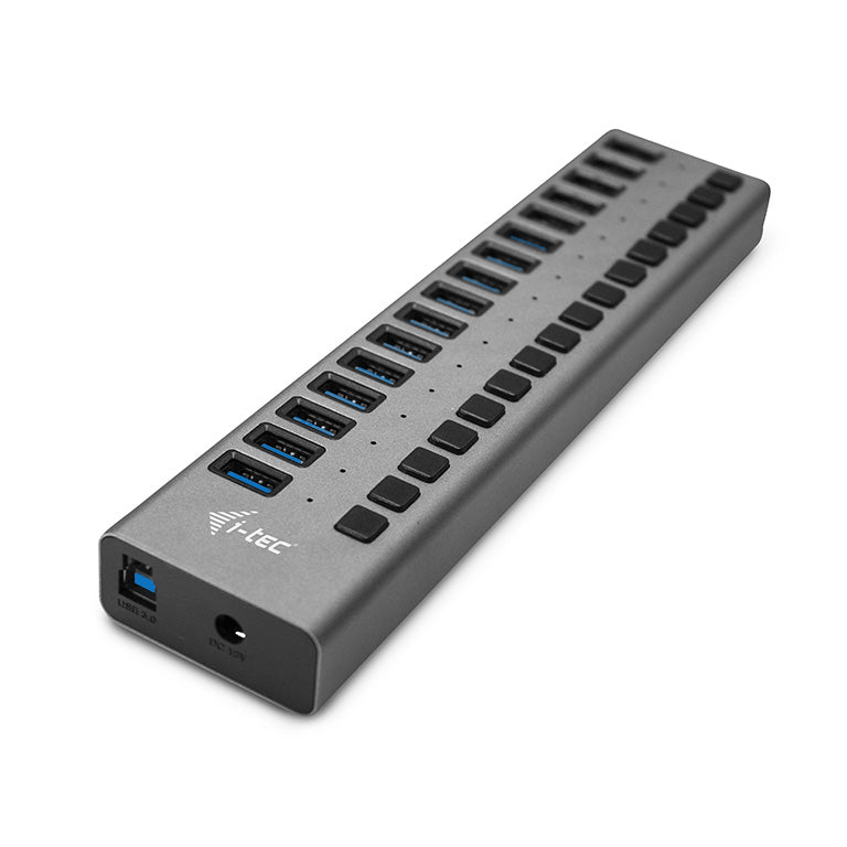 i-tec Ladegerät – 90 W, 16× USB-A, USB 3.0 – für Notebooks, PCs, Tablets