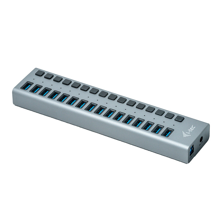i-tec Ladegerät – 90 W, 16× USB-A, USB 3.0 – für Notebooks, PCs, Tablets