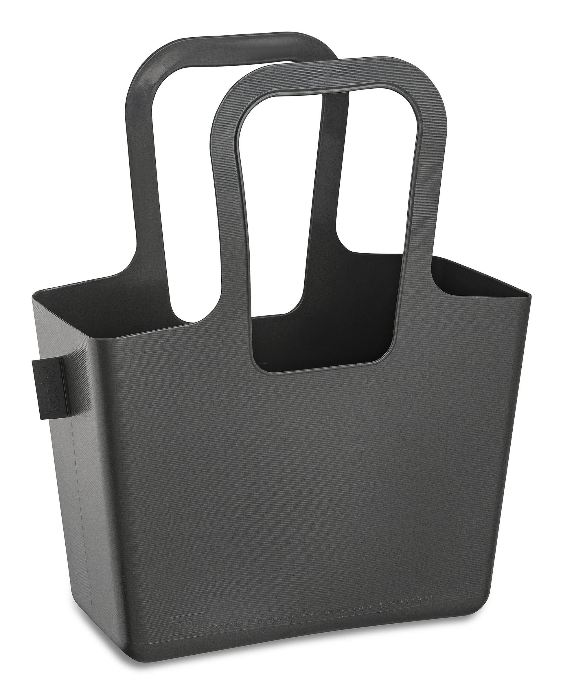 Koziol – Hemdchen-Tragetaschen, Kunststoff, Grau, 386×327 mm