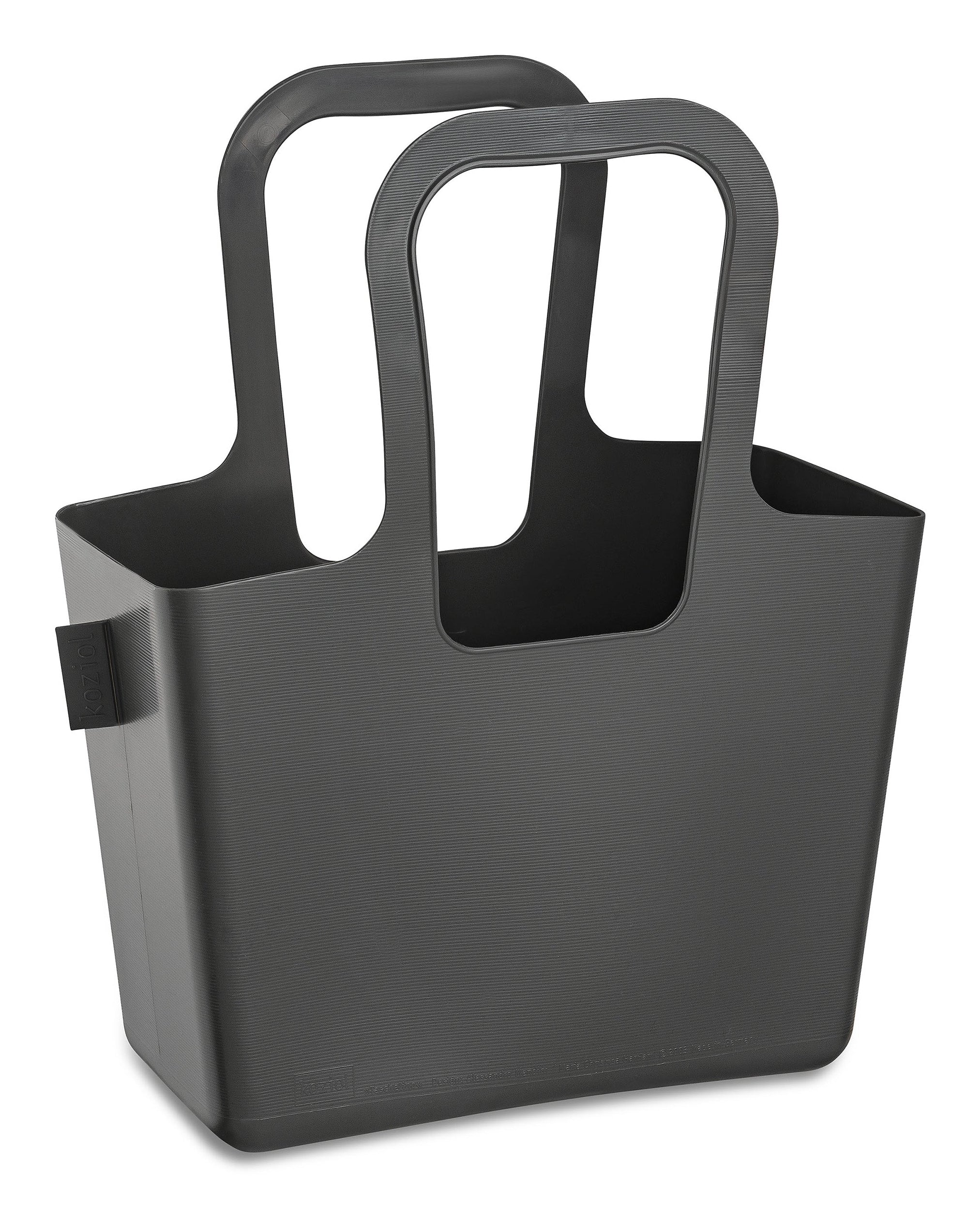 Koziol – Hemdchen-Tragetaschen, Kunststoff, Grau, 386×327 mm