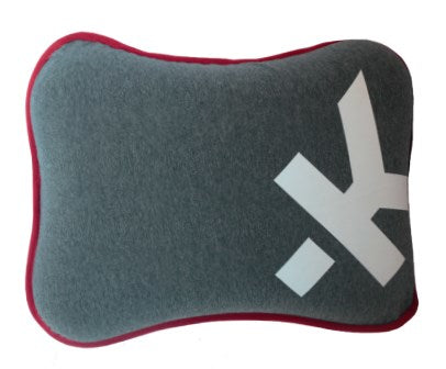 Skross Reisekissen – waschbar – 120×295×390 mm – dunkelgrau – Schaumstoff