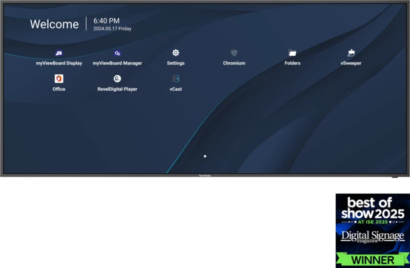Viewsonic CDE105UW – Public Display, 105" 5120 × 2160, 500 cd/m², OPS-Slot