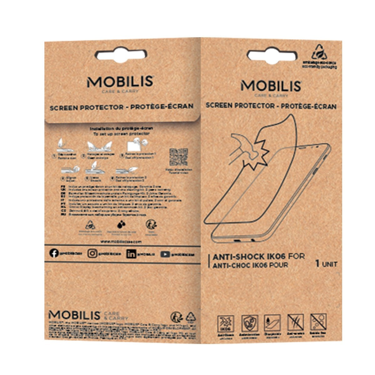 Mobilis Displayschutz, Antireflex – für Moto G75