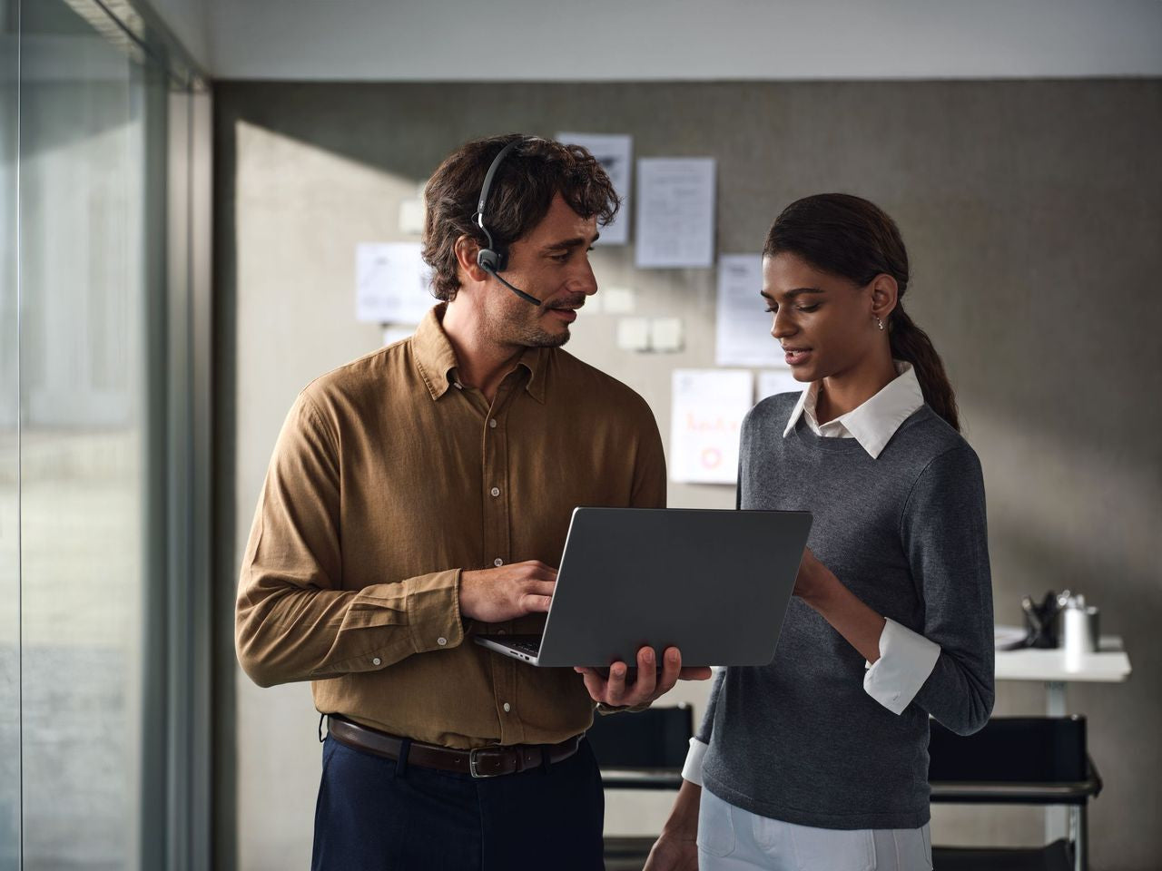 SHOKZ OPENMEET UC – Headset – USB‑A – Noise-Cancelling Mikrofon – für Unified Communications