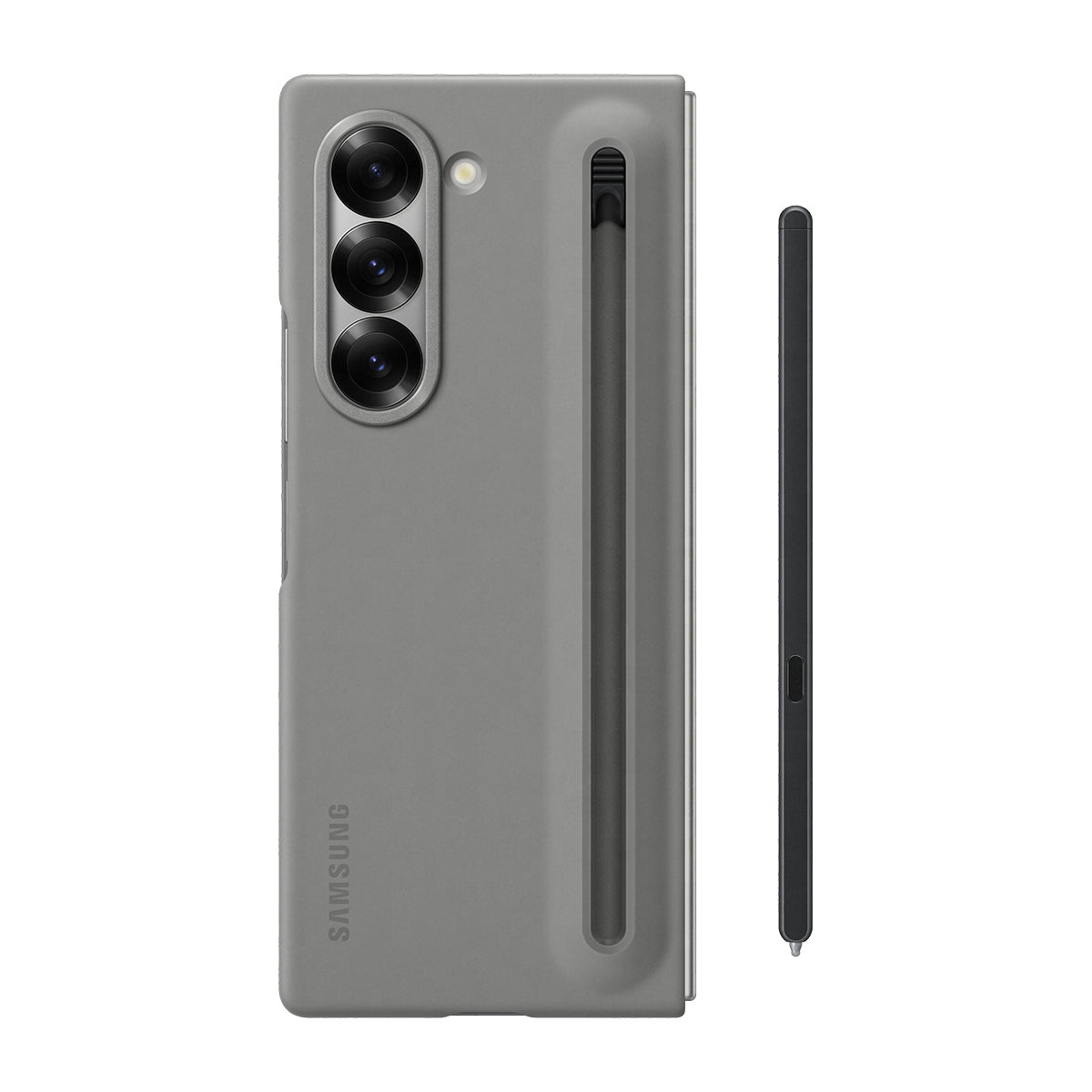 Samsung Backcover – für Samsung Galaxy Z Fold6 – grau – mit S Pen-Halter