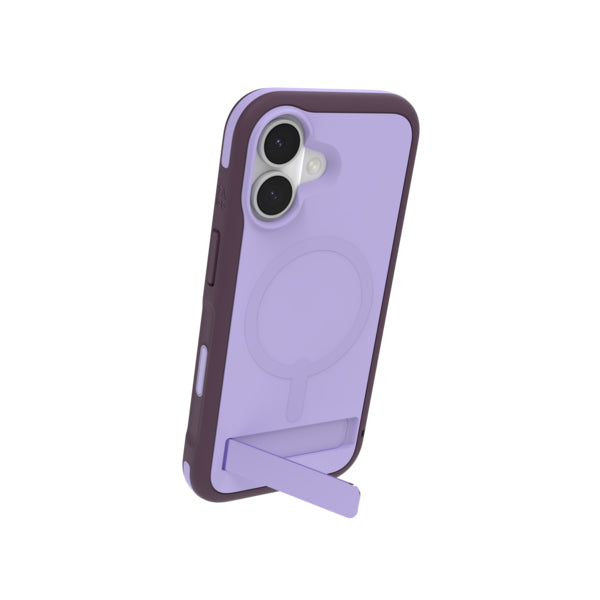 ZAGG Sedona Snap Backcover – für Apple iPhone 17, MagSafe, mit Ständer, Graphen, Violett, bis 4 m Sturzsicher