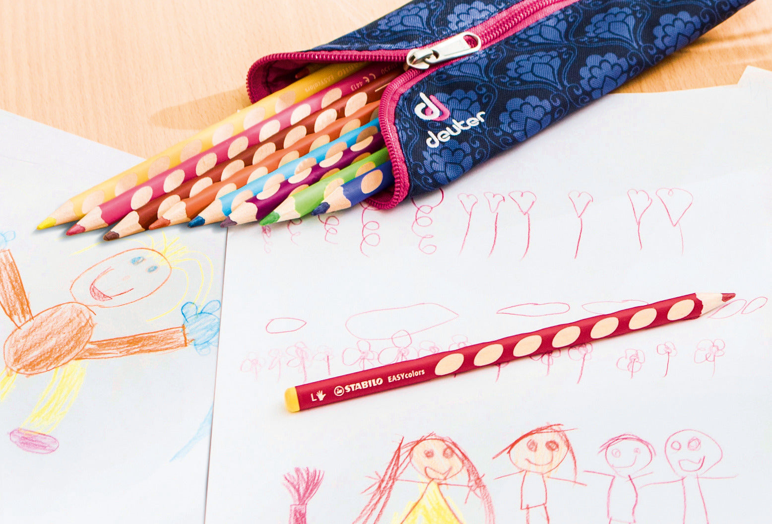Stabilo Buntstift Mehrfarbig 24er-Etui – ergonomisch, dreikant, Ø 4,2 mm
