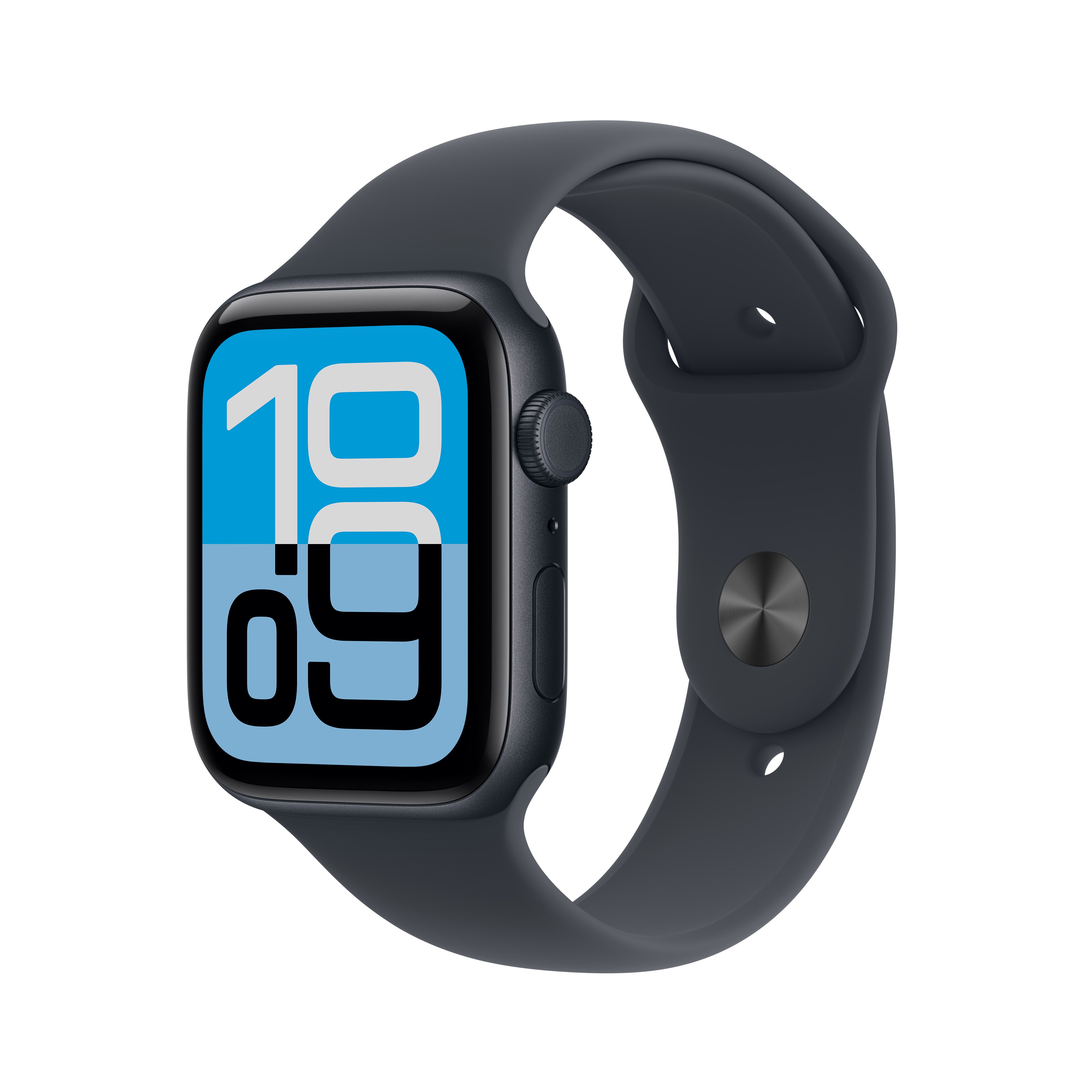 Apple Watch SE (2025) – Smartwatch – 44 mm, LTE, OLED, Ion-X Glas, 50 m, Mitternacht, Bandgrösse S/M