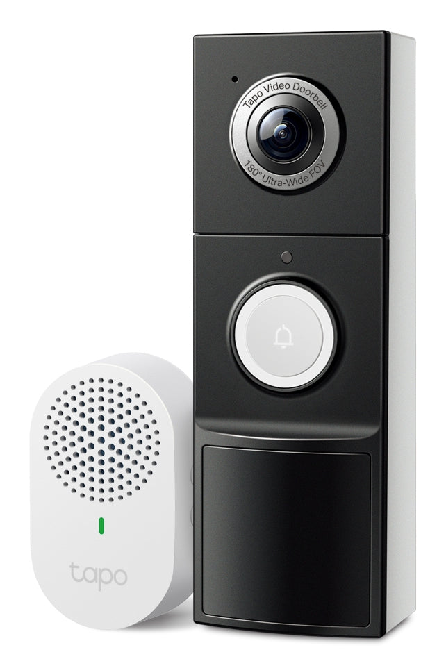 TP-Link Videotürstation D235 – 1 Taste, 73 × 48 × 55 mm, weiss, Li-Ion-Akku, IP66