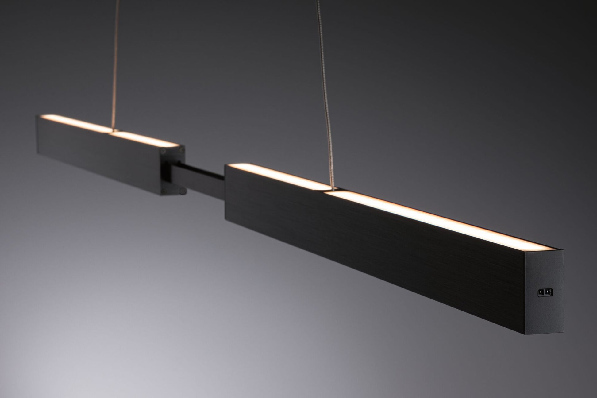 Paulmann Pendelleuchte Aptare – 180 × 5 × 150 cm, 4100 lm, 16,5 W, 2700 K, dimmbar, schwarz