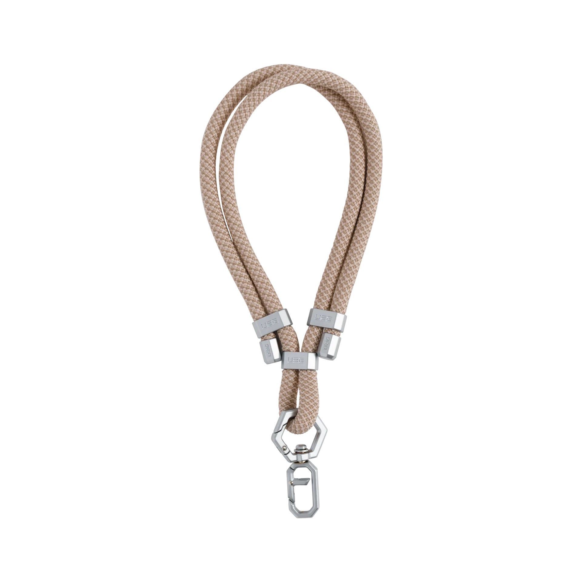 Urban Armor Gear UAG Civilian Strap Tether – Smartphone-Trageband – Polyester, 7 mm × 0,7 m – Beige/Silber