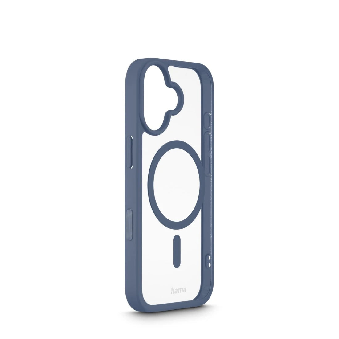 Hama Frame Protect Backcover – für Apple iPhone 17 – MagSafe, PC+TPU, blau/transparent