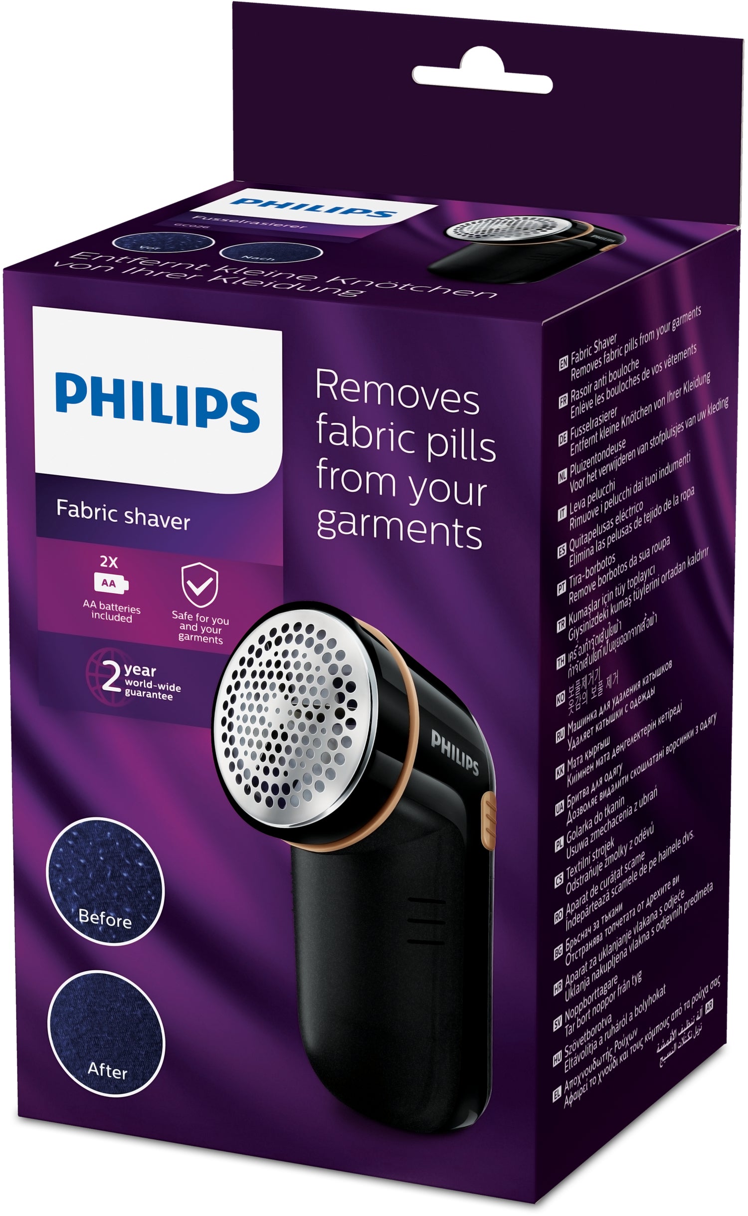 Philips Fussellrasierer GC026/80 – Kunststoff, Schwarz