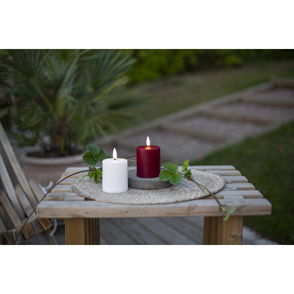 Star Trading LED-Teelicht Aussen Paula – 10 cm, 0,02 W, Warmweiss, Batteriebetrieb, Timer, Weiss
