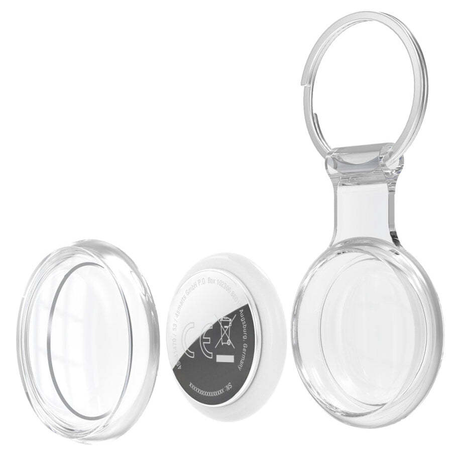 4smarts Bluetooth-Tracker Skytag – für Apple Find My-App, 95 × 105 × 15 mm, Weiss, 40 g