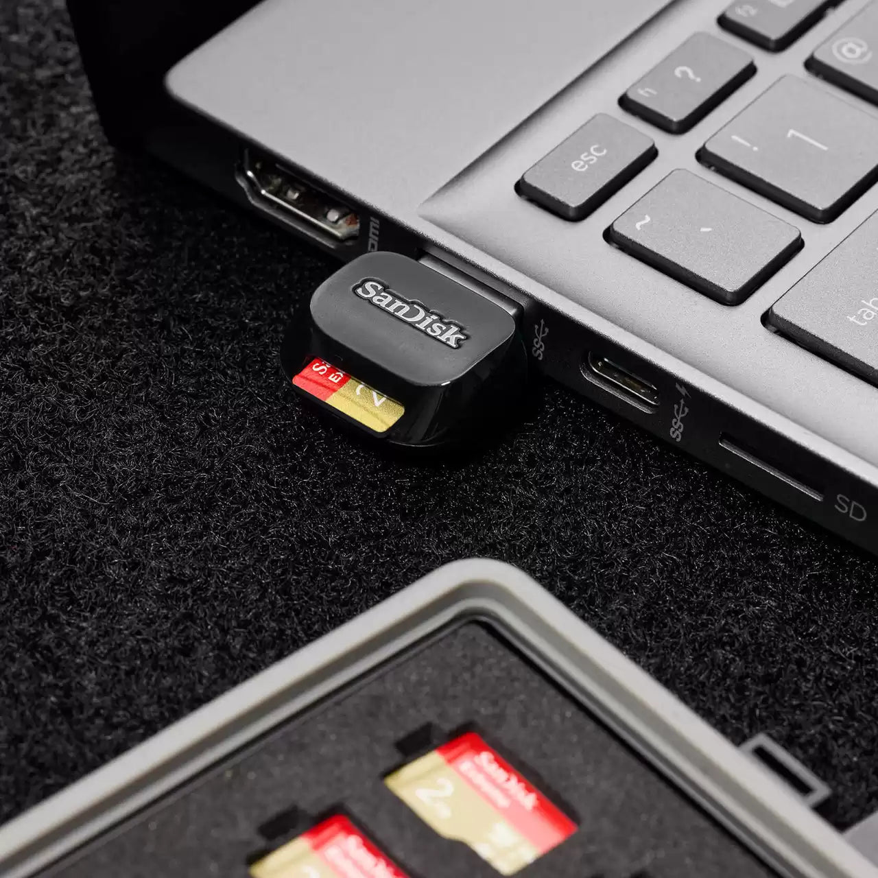 SanDisk QuickFlow microSD-Kartenleser – UHS-I, USB-A – für microSD-Karten