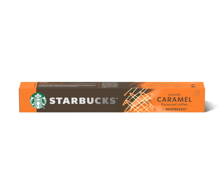 Starbucks Smooth Caramel – Kapseln für Nespresso – Lungo, hell, 10 Kapseln